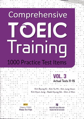 Comprehensive Toeic Training 1000 Practice Test Items (Vol 3) - Kèm CD