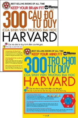 Combo 300 Câu Đố Tư Duy + 300 Trò Chơi Tư Duy Của Sinh Viên Trường Đại Học Harvard