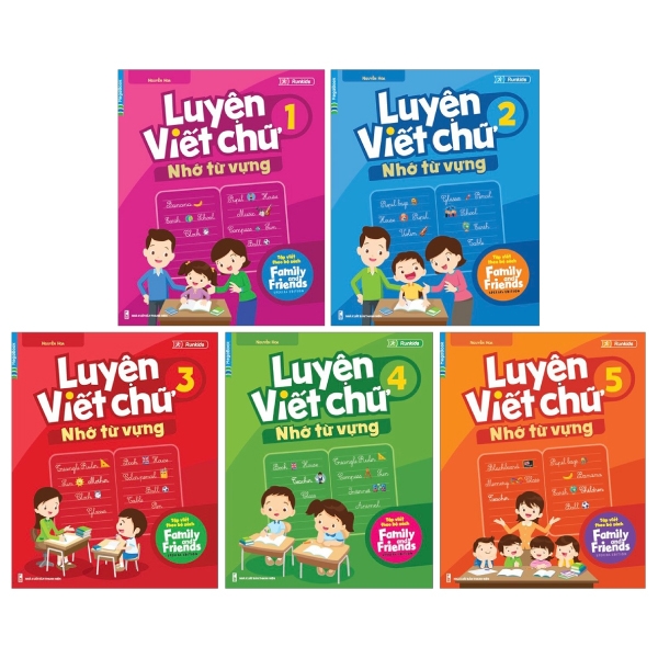 Combo Luyện Viết Chữ Nhớ Từ Vựng (Bộ 5 Tập)