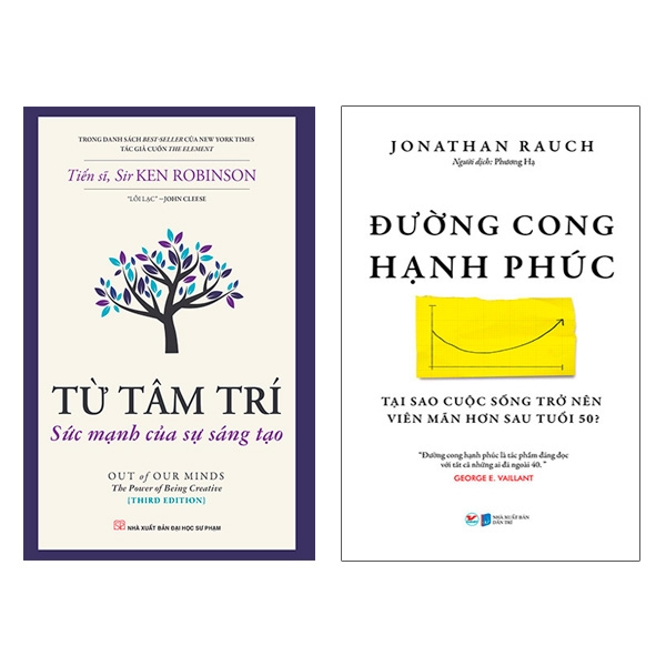 Bộ Sách Đường Cong Hạnh Phúc - Tại Sao Cuộc Sống Trở Nên Viên Mãn Hơn Sau Tuổi 50 + Từ Tâm Trí - Sức Mạnh Của Sự Sáng Tạo (Bộ 2 Cuốn)