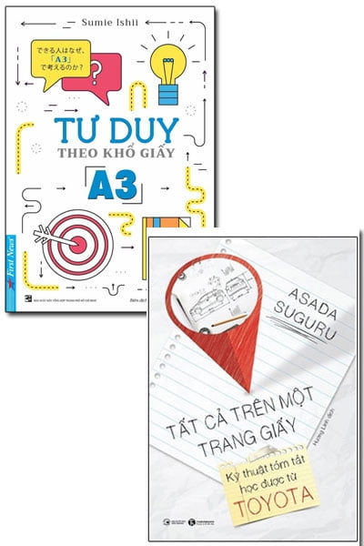 Combo Tư Duy Theo Khổ Giấy A3 & Tất Cả Trên Một Trang Giấy - Kĩ Thuật Tóm Tắt Học Được Từ Toyota (Bộ 2 Cuốn)